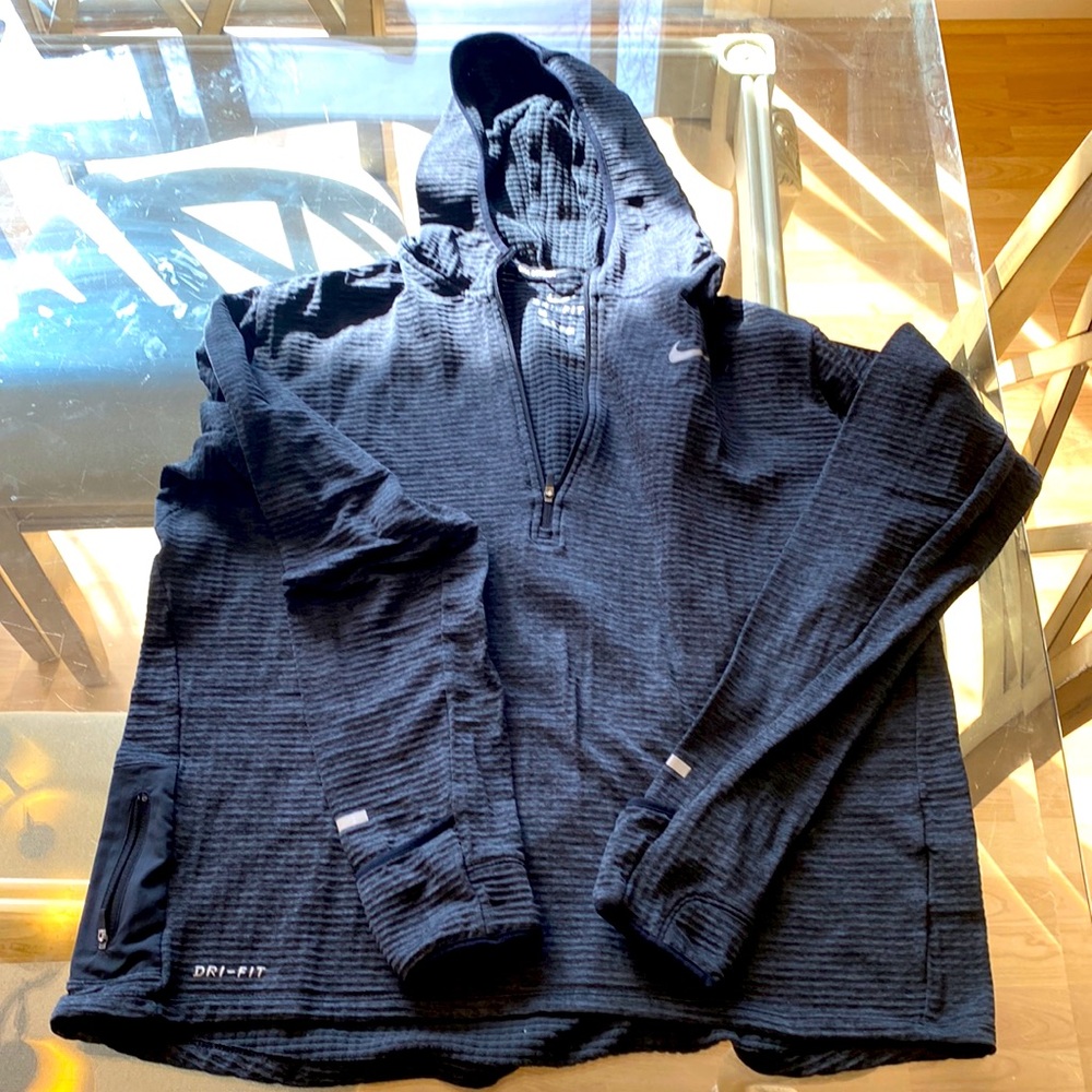 Nike Running 3/4 zip hoodie